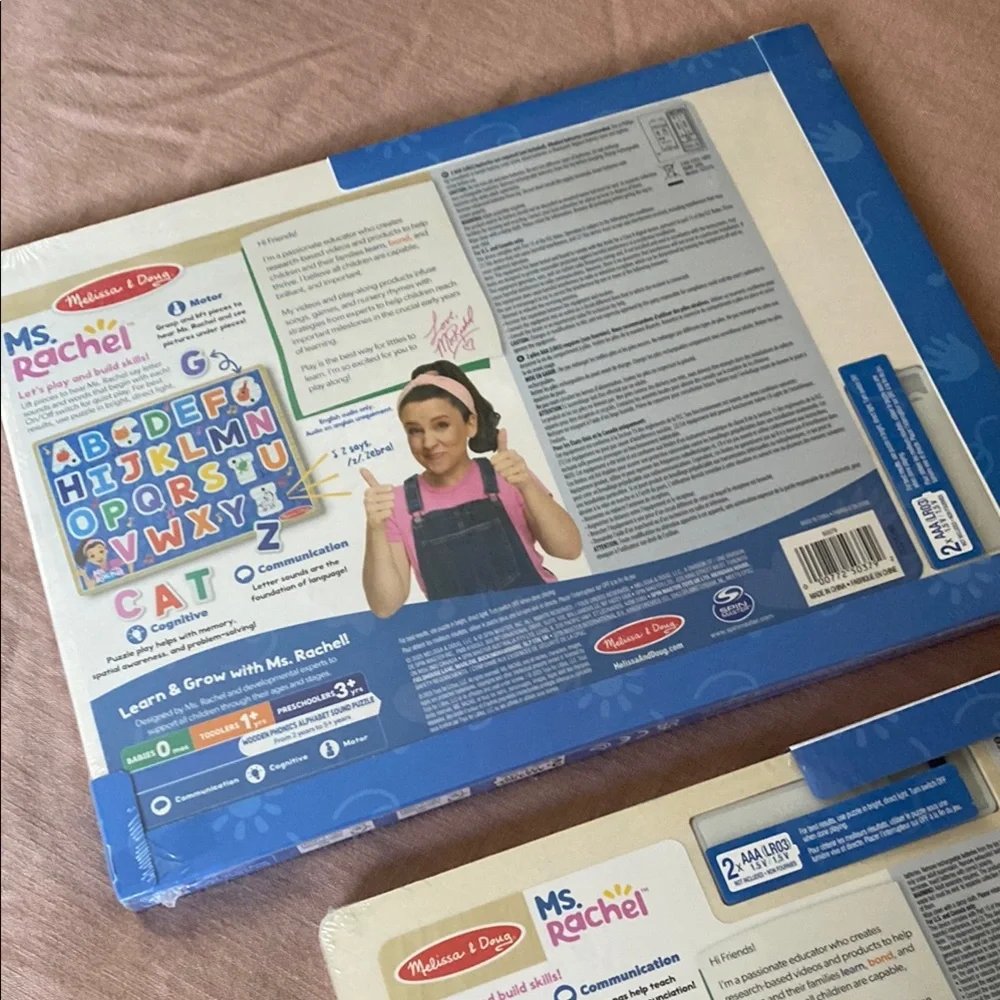 Melissa & Doug / Ms. Rachel Wooden Phonics Alphabet Sound Puzzle Lot - Picture 5 of 5